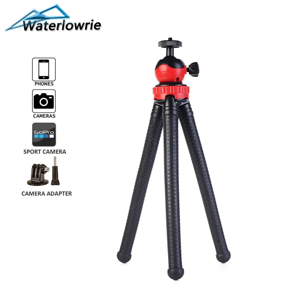 Waterlowrie Mobile phone Tripod Flexible Octopus Gorillapod Mount with