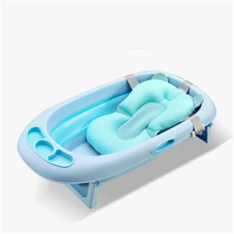 

Portable Baby Shower Bath Tub Pad Non-Slip Bathtub Mat Newborn Safety Security Bath Support Cushion Soft for Baby Tubs