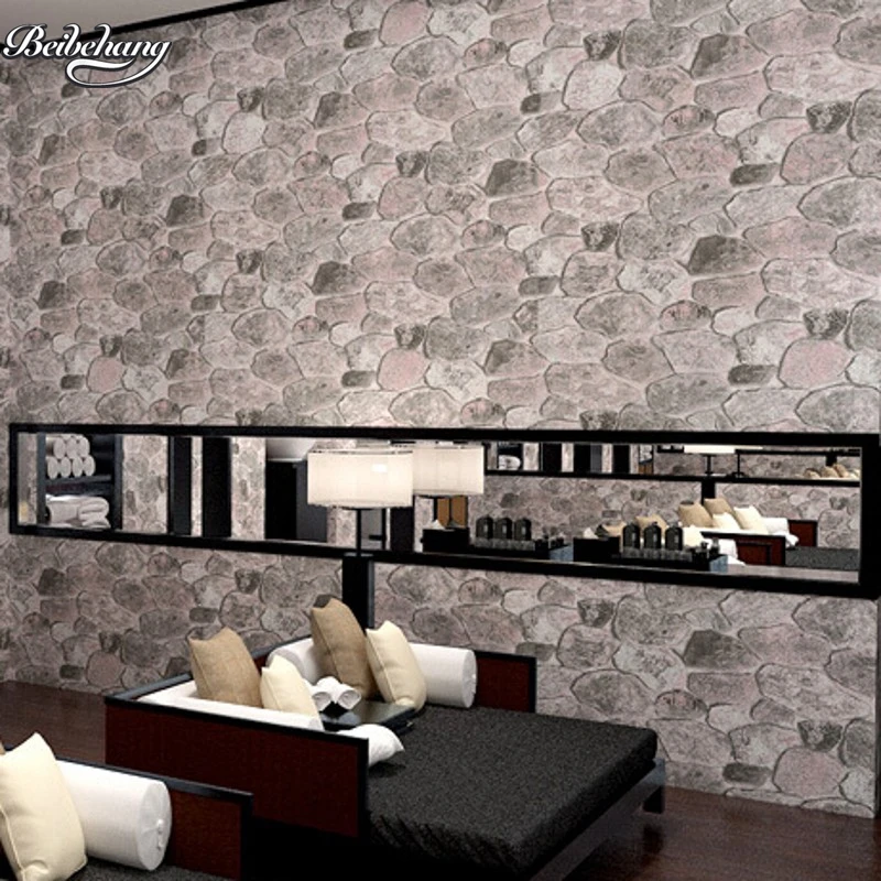 Beibehang rollo de Papel tapiz listrado, patrón de pared de madera y ...