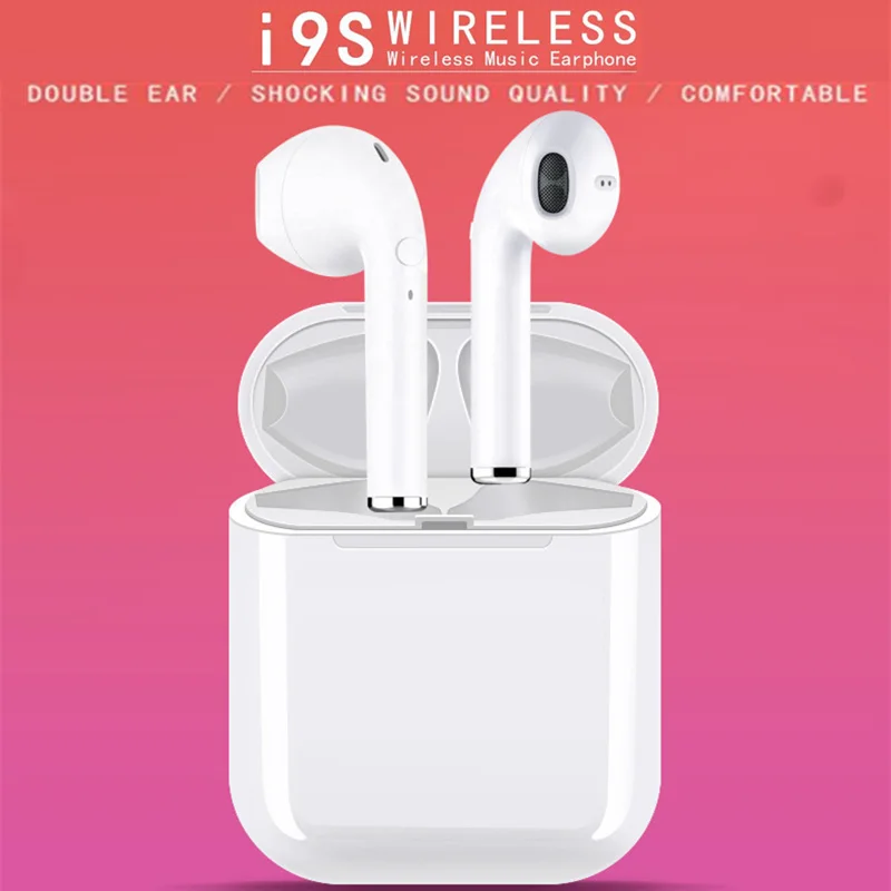 

2019 i9S TWS Wireless Bluetooth 5.0 Earphones Binaural Calling Headphone With Charging Box Stereo Headset Earbud for all phone