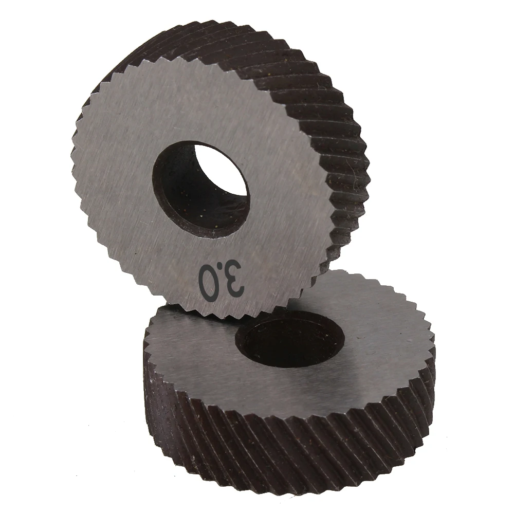 Pair of Gear Hob Wheel Knurled Wheel Knife Textured Knurled Lathe Embossing wheel Machine Tools Accessories