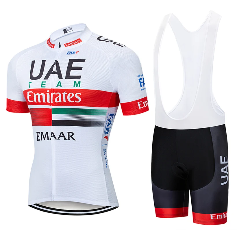 الصيف 2019 الإمارات الدراجات فريق جيرسي 9D مريلة مجموعة MTB غطاء دراجة سريعة الجافة ملابس للدراجة الملابس رجل قصيرة مايوه في Culotte
