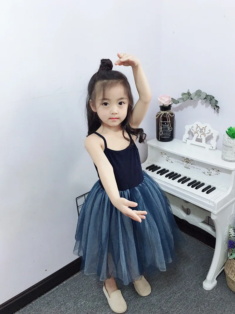 Roimyal/, новинка года, детское модное Сетчатое платье принцессы, хлопковое дышащее платье на бретелях, детское праздничное платье