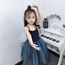 Roimyal/, новинка года, детское модное Сетчатое платье принцессы, хлопковое дышащее платье на бретелях, детское праздничное платье