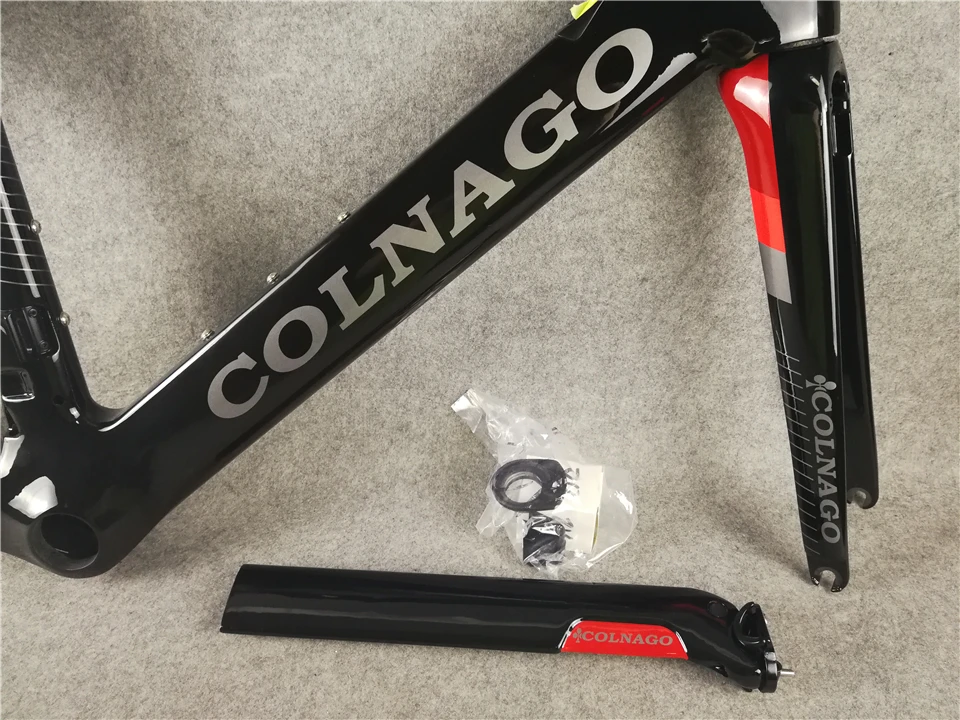 Colnago, концепция, черная, красная карбоновая рама для велосипеда, карбоновая рама, рама для велосипеда BB386 XS/S/M/L/XL