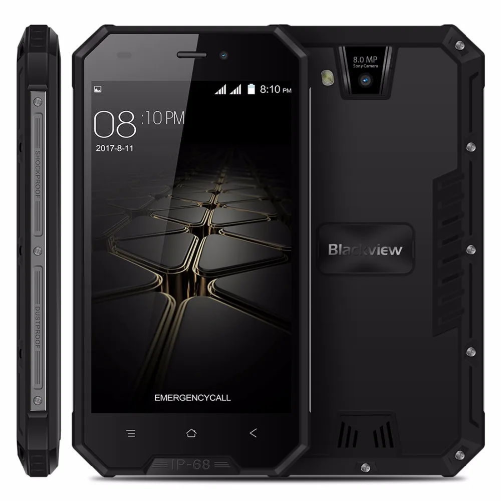 Blackview BV4000 PRO Smartphone IP68 Waterproof MT6580A Quad Core 4 7 Inch Android 7 0 CellPhone