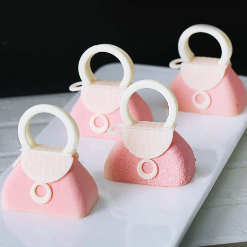 FILBAKE 2 шт./компл. 3D Fondant(сахарная) Силиконовая форма женская маленькая сумка для украшения торта инструменты для выпечки формы для шоколада десертов форма для торта, Мусса
