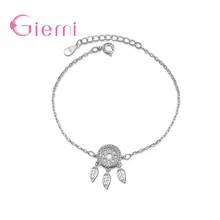 Кристальный браслет в форме листа для женской церемонии ювелирного и кубического циркония