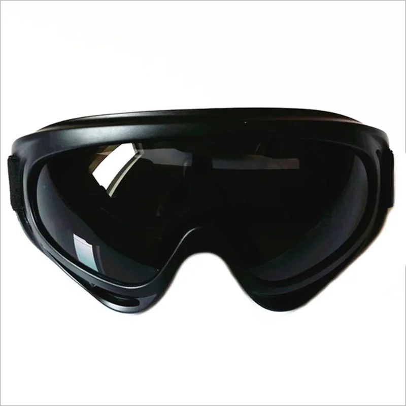 Зимние внедорожные лыжные очки Защитные солнцезащитные очки двухслойные Анти-туман УФ мотоциклические очки цветные очки - Цвет: B