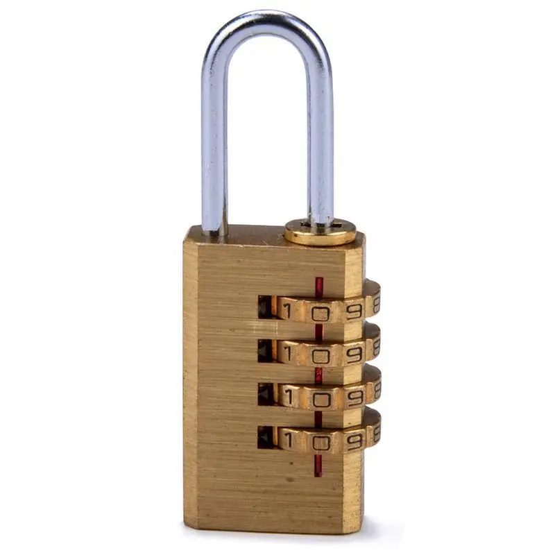 

Mini 4 Digits Number Password Code Lock Combination Padlock Resettable For Travelling Bag Door GQ999