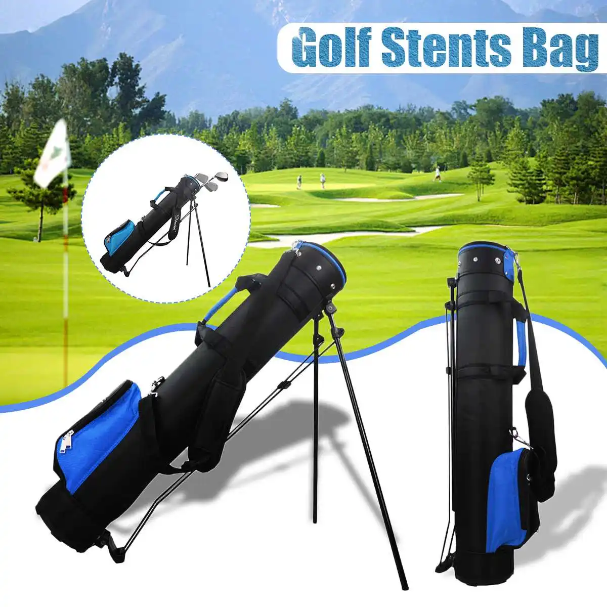 

123cm Golf Storage Course Training Practice Golf Bag Stand Golfer Club Carry Case Nylon Cover Women/Men Stent Handbag Sport