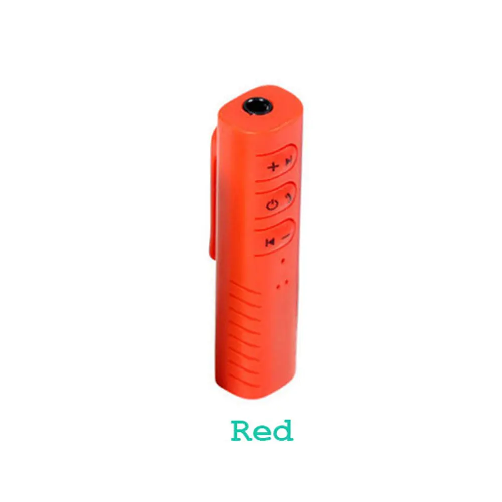 YuBeter Bluetooth, автомобильный комплект, Bluetooth приемник, беспроводной адаптер, передатчик, автомобильный Aux 3,5 мм разъем для музыки, MP3 аудио, Hands Free - Цвет: Красный