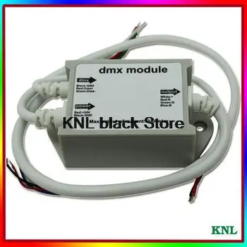 

10pcs/lot, LED DMX512 Module RGB Controller, Low Voltage DC12V -24V led strip DMX digital signals transformer, Free Shipping