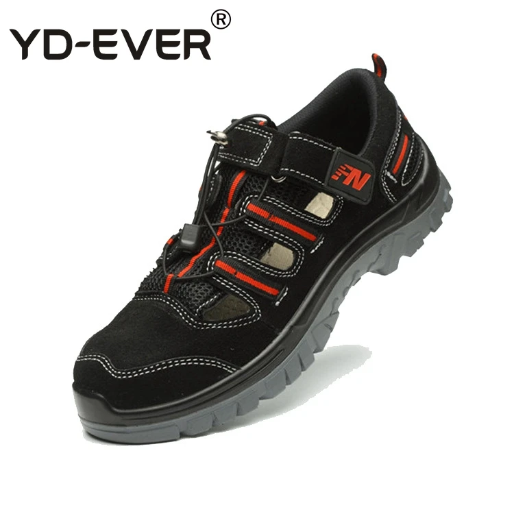 Sapatos Aço Prova Casual Plataforma Couro Trabalho Biqueira Vaca Securit ever Homens À De Plus Da Macio Size Punção Verão Segurança Preto Sandálias Yd yTt0wqW8Hq