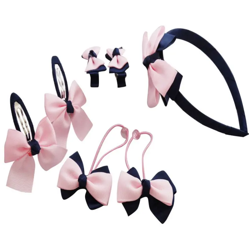 

7pcs/Set Baby Girls Hair Clip Elastic Rubber Hair Ties Band Rope Ponytail Holder SM3