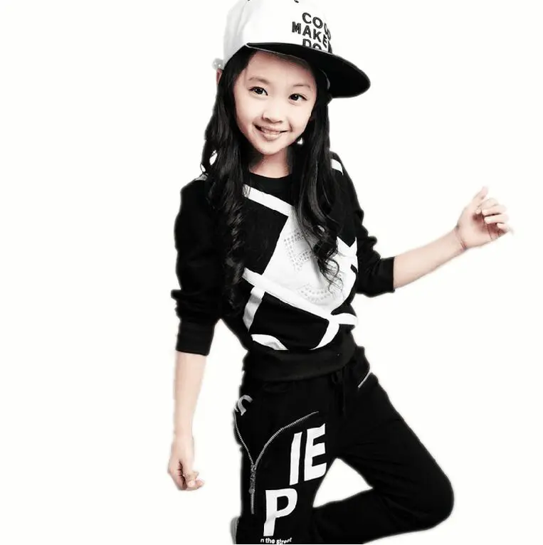 

Girls sports suit tide 2015 new baseball clothing Boy girls clothes kids clothes