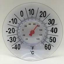 Большой " Крытый Открытый резиновый присоска окна термометр