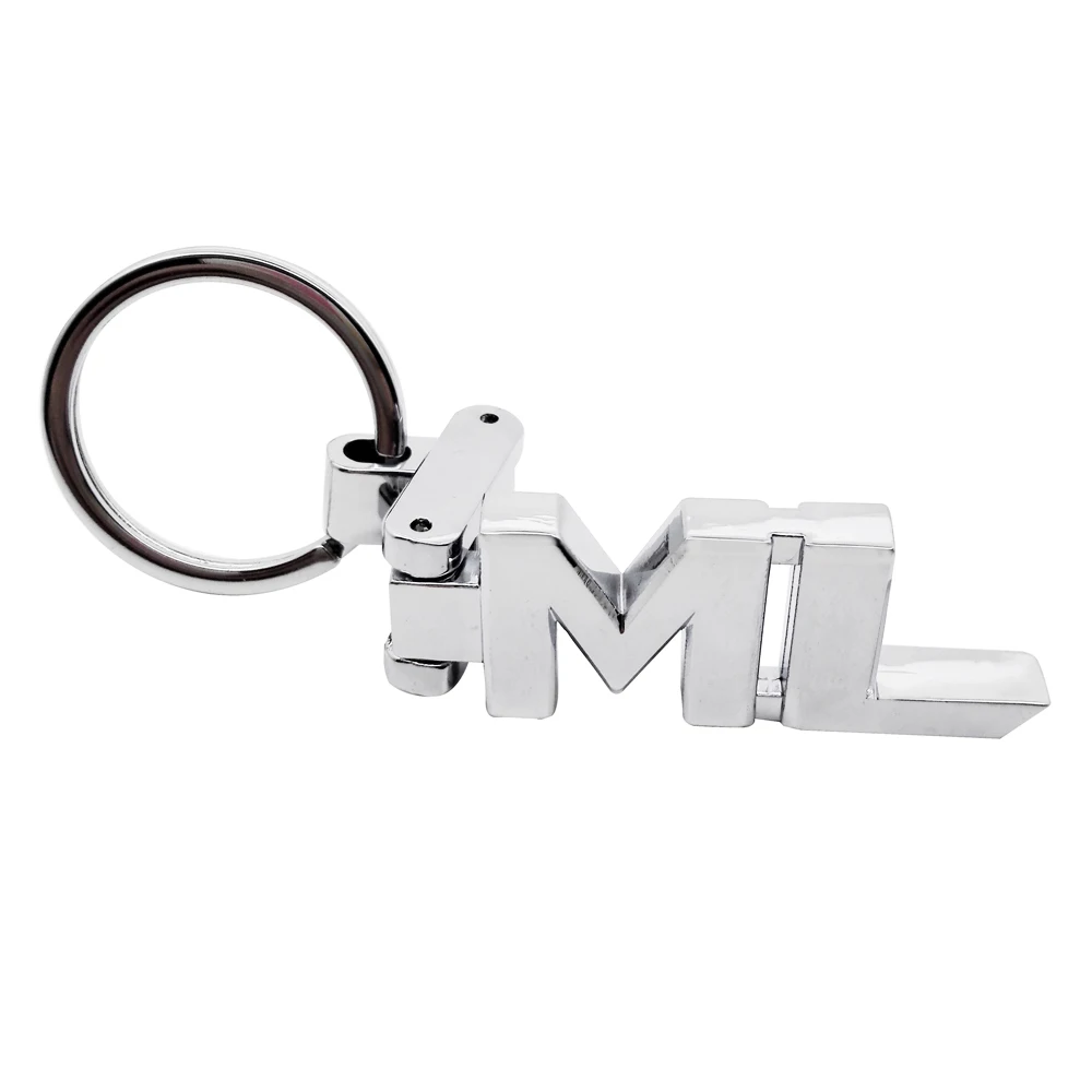 

Car Key Chain Key Ring Key Decoration 3D ML Logo key Holder Styling For Mercedes Benz AMG W176 W201 W203 W204 W211 W212 W213 CLK