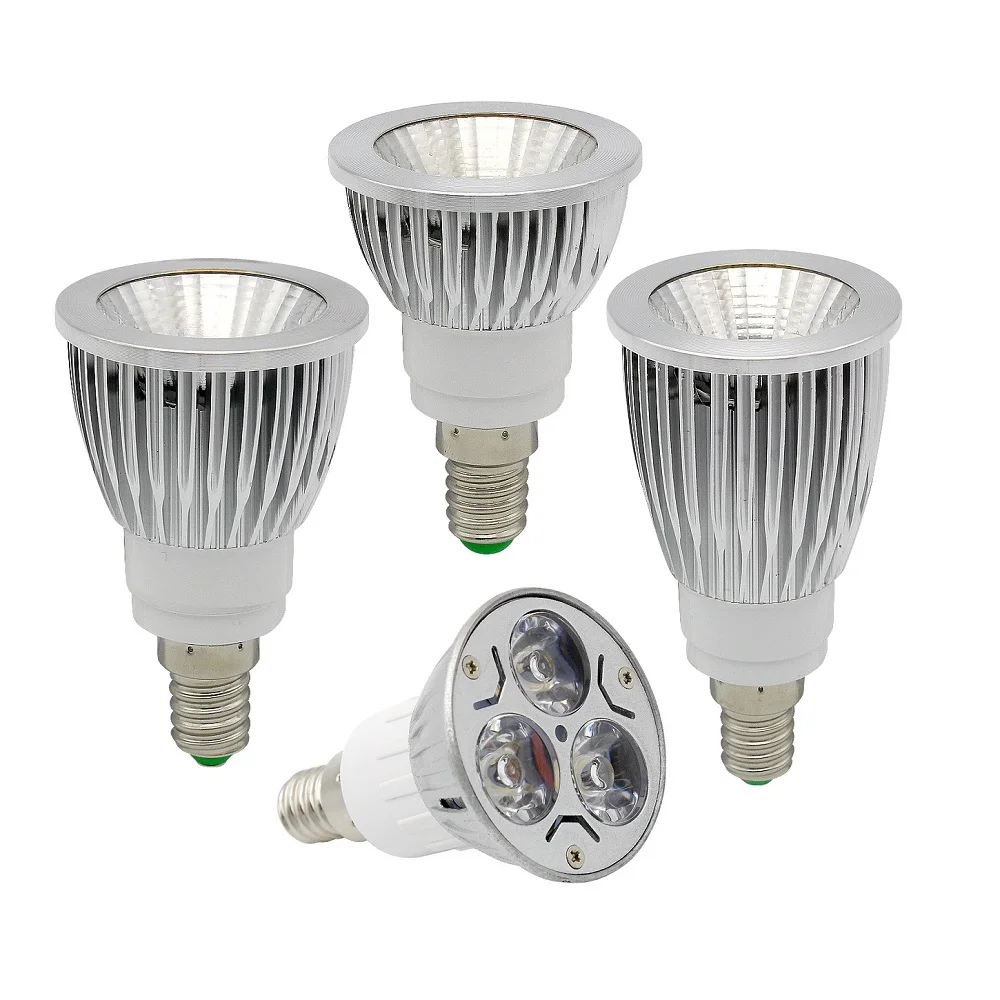 Aluminum Dimmable Led Spot Light 6w 9w 12w 15w High Power E14 Cob Led