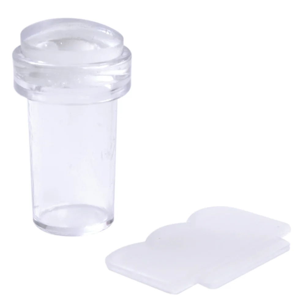 

Soft Silicon Jelly Clear Refill Head Plastic Scraper Nail Stamping Tool Stylish