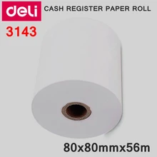 4 рулона/лот для кулинарно-деликатесной продукции 3143 бумага для кассовых чеков в рулоне 80x80mmx56m тепловой Бумага тепла Чувствительная бумага для банкомат