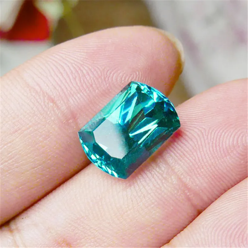 

9.22 carat Natural Paraiba Color Apatite Loose Stone Diamond Cut NGTC