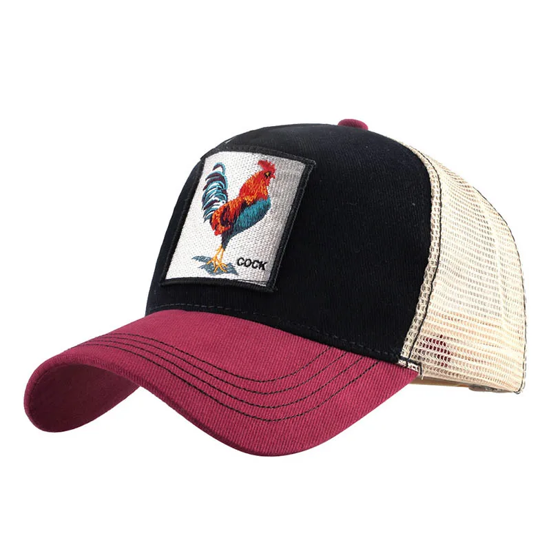 Мужская и Женская бейсбольная кепка 42 Стиля Летняя сетчатая кепка мужская бейсболка с вышивкой животных хип-хоп шляпа Повседневная хлопковая шапка