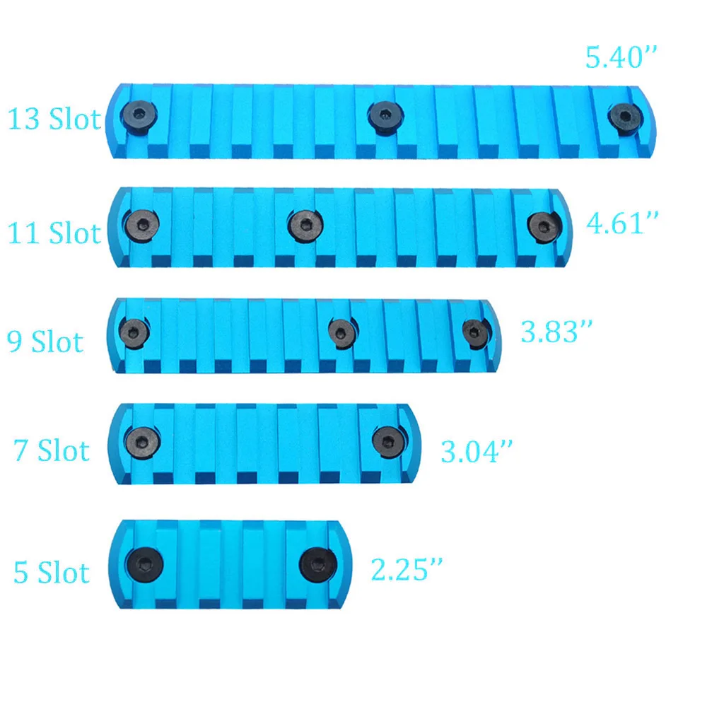 Weaver Rail Handguard Abschnitt Aluminium 2 Zoll 1stk Keymod 5 Slot Picatinny Weaver Rail Handguard Abschnitt Aluminium 2 Zoll 1stk Keymod 5 Slot Picatinny