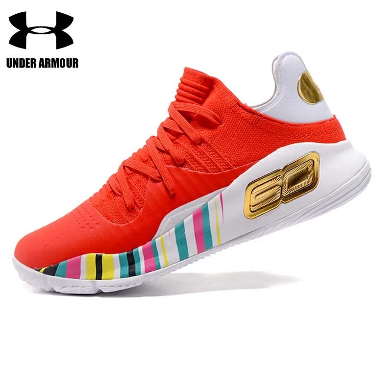 Under Armour Men Basketball Shoes Curry 4 low top Training Boots zapatillas hombre deportiva Stephen Curry Sport Shoes hot sale