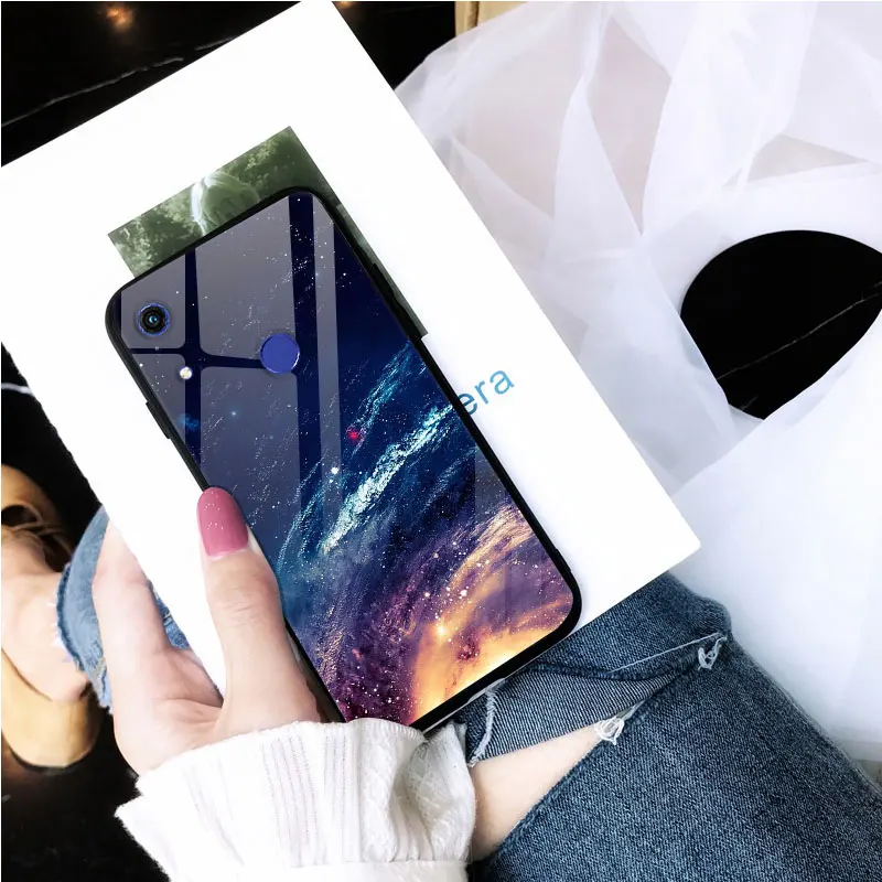 Для huawei Honor 8A чехол закаленного стекла пространство крышка чехол для телефона чехол на Honor 8A чехол с силиконовая рамкой для huawei Honor8A Pro JAT-L41 LX1 бампер