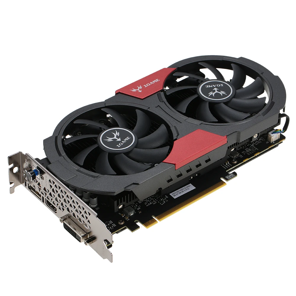 Красочные видеокарты GeForce GTX iGame 1050Ti GPU 4 Гб 128 бит 14 нм 7000 МГц игровая видеокарта GDDR5 PCI-E X16 3,0 DVI+ HDMI+ DP 3 порта