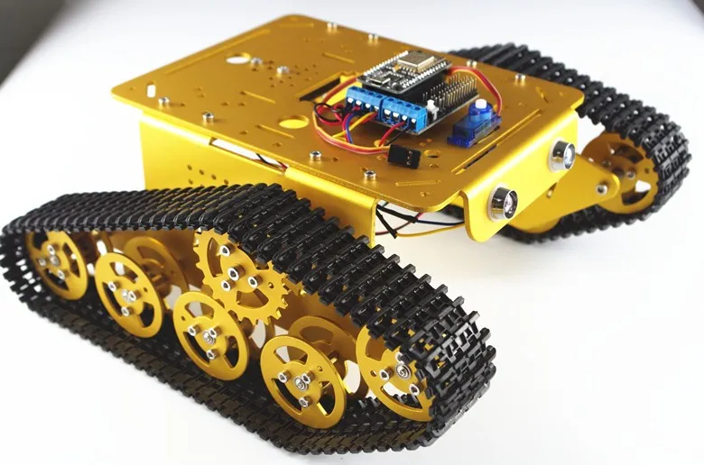 Diy T300 Nodemcu Aluminum Alloy Metal Wall E Tank Track Caterpillar Chassis Smart Robot Kit Sinoning Electronics Diy Accessories Store