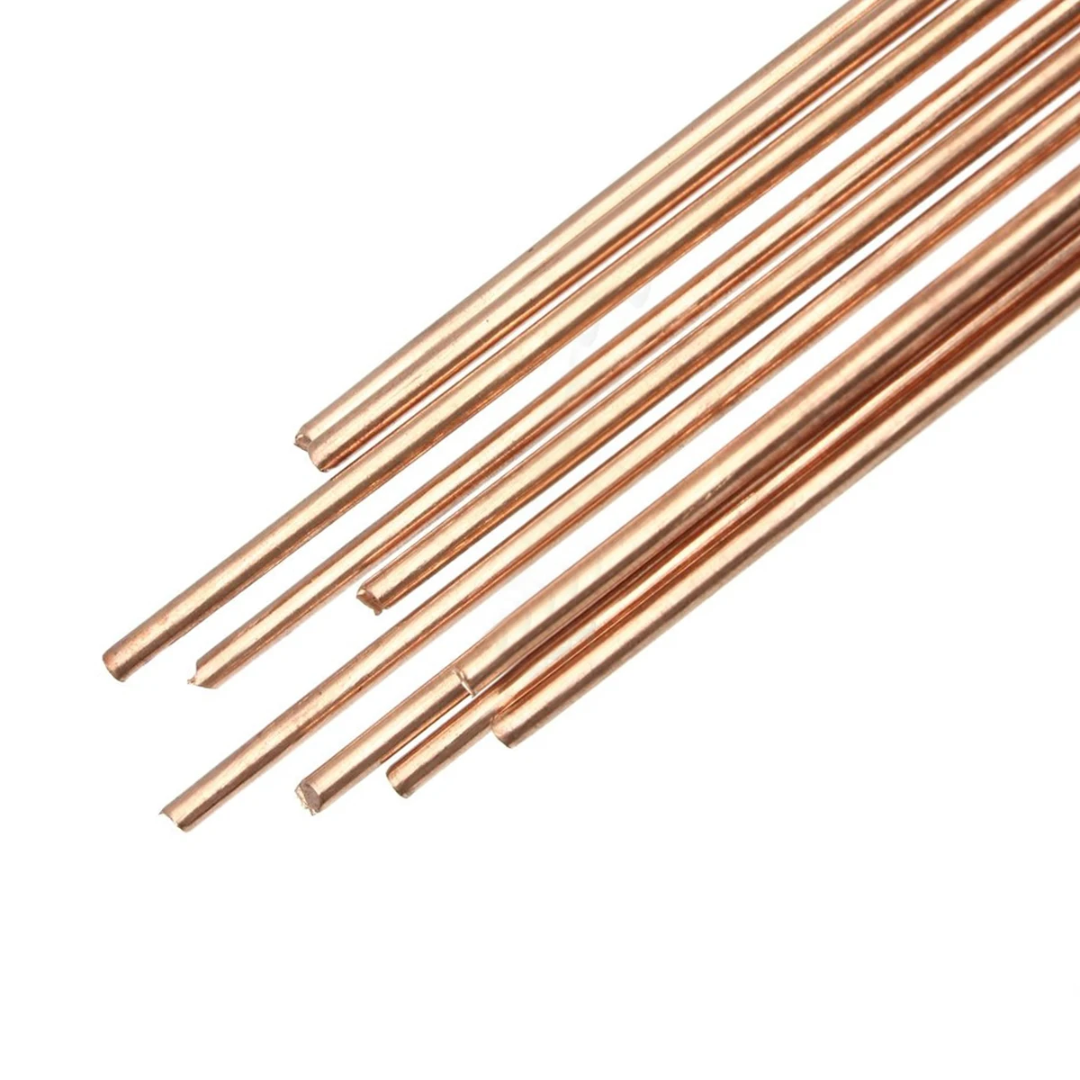 10pcs New Red Copper Solid Round Gas Bronze Rod For Riveting Cutting 1.6*330mm