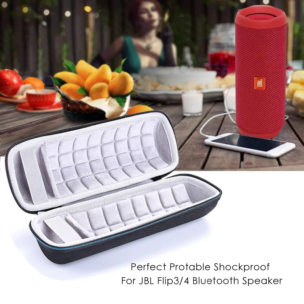 Жесткий чехол для путешествий, чехол для JBL Flip 3 Flip4 Flip5, беспроводной Bluetooth динамик, дополнительное пространство для подключений и кабелей