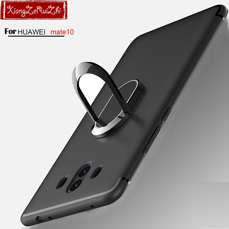 Для Huawei mate10 матовый чехол для телефона мягкий корпус крепление в виде кольца на