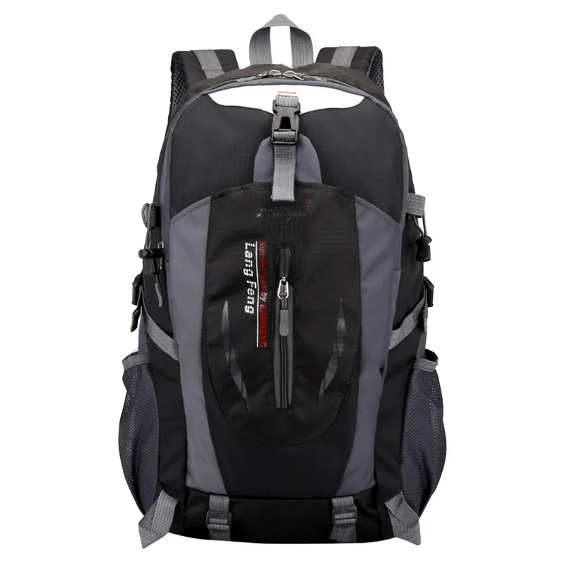 Litthing Waterproof Backpack Hiking Bag Cycling Rucksack Laptop Backpack Men Women Travel Outdoor Bag - Цвет: black