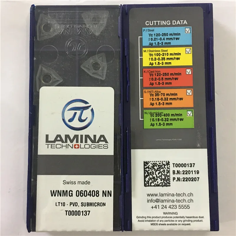 

WNMG060408NN LT10 LAMINA CNC blade carbide insert milling inserts 10pcs/lot