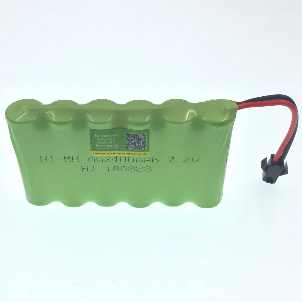 Kedanone 2400mah 7,2 v аккумуляторная батарея nimh 7,2 v/aa nimh батарея Ni-MH 7,2 v для дистанционного управления электрической игрушкой