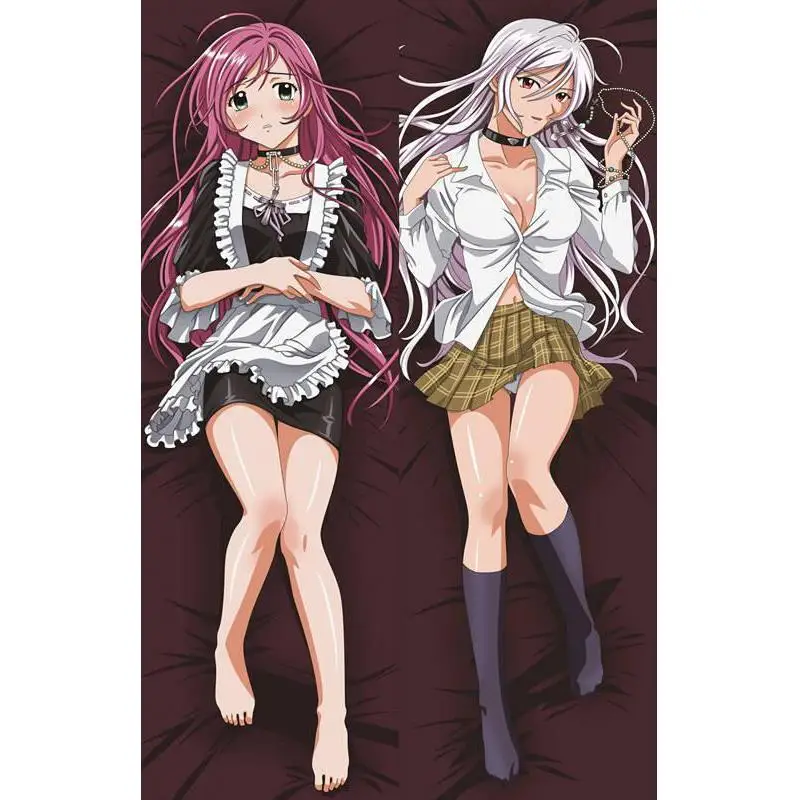 

Japanese Cosplay Anime Rosario + Vampire Akashiya Moka Throw Otaku Dakimakura Gifts Bedding Hugging Body Pillow Case 150x50 CM