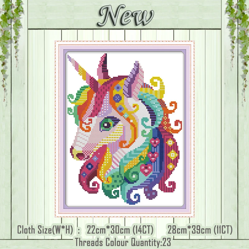

Unicorn animal home decor paintings counted printed on canvas DMC 14CT 11CT Chinese Cross Stitch Needlework Sets Embroidery kits