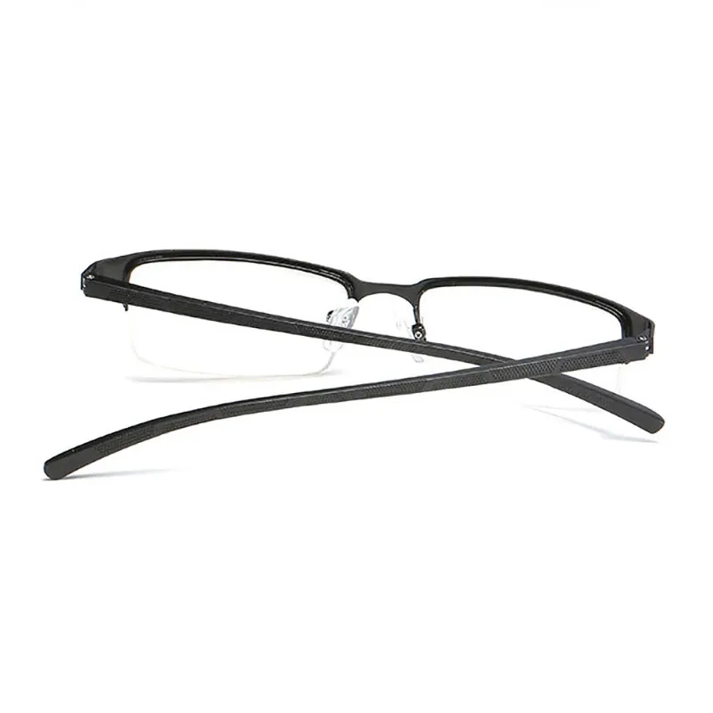 Полуободковая оптическая сплава очки для пресбиопии металлическая Лупа мужские очки унисекс очки для чтения+ 1,0+ 1,5+ 2,0+ 2,5+ 3,0+ 3,5+ 4,0