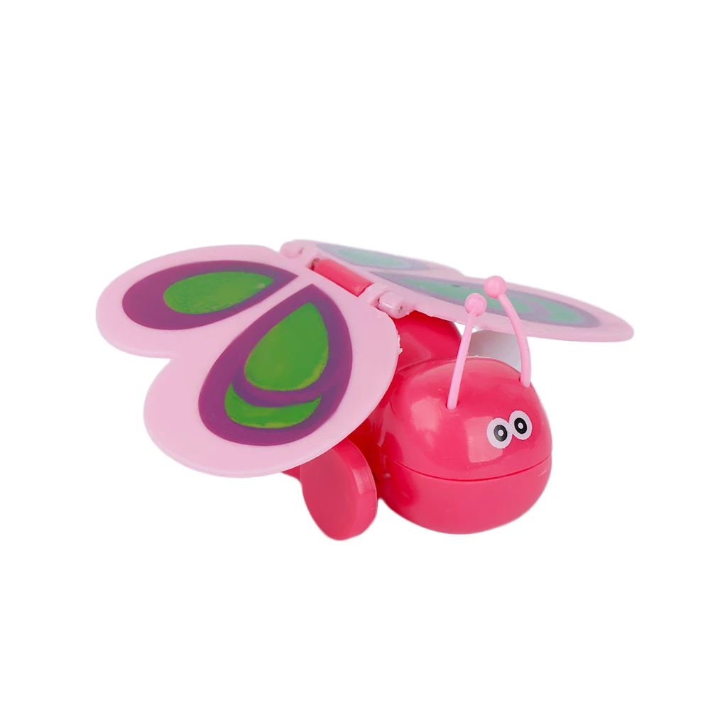 Детская игрушка с ветром забавная пластиковая мини-бабочка форма хлопает крылья заводные детские игрушки подарки цвет случайный