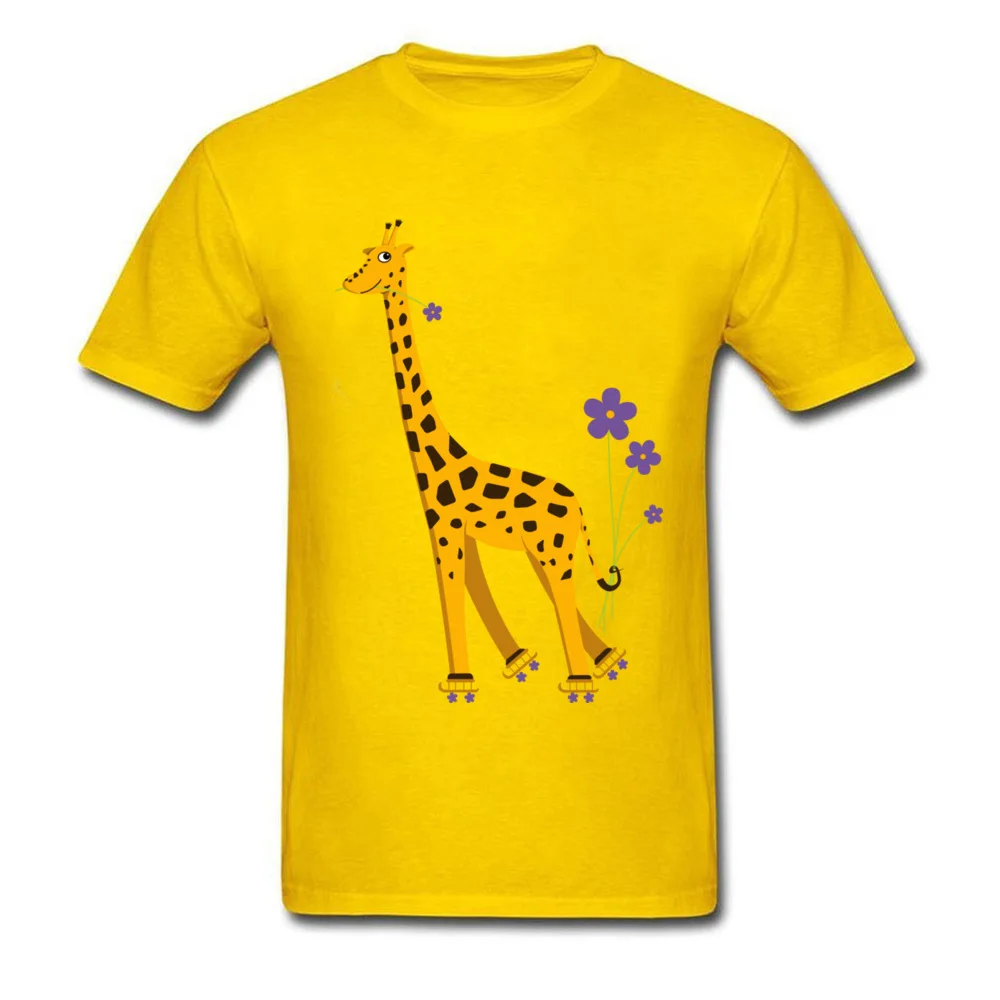 Roller Skating Giraffe_yellow
