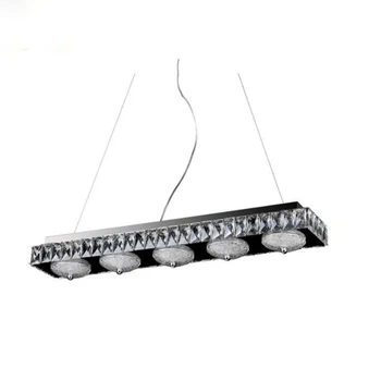 

Modern LED Crystal Pendant Lamp Silver Pendant Lights For Dining Room Indoor Lamp AC110V 220V Lighting Fixture