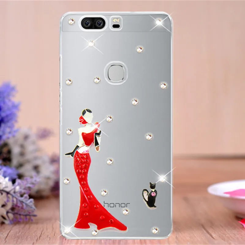 DIY 3D чехол для Huawei Honor 8A 8S 8X 5A 9X 7C 6A 6C Pro 6X 7S 7X 7A 8 9 10 20 lite P Smart Z 2019 блестящий