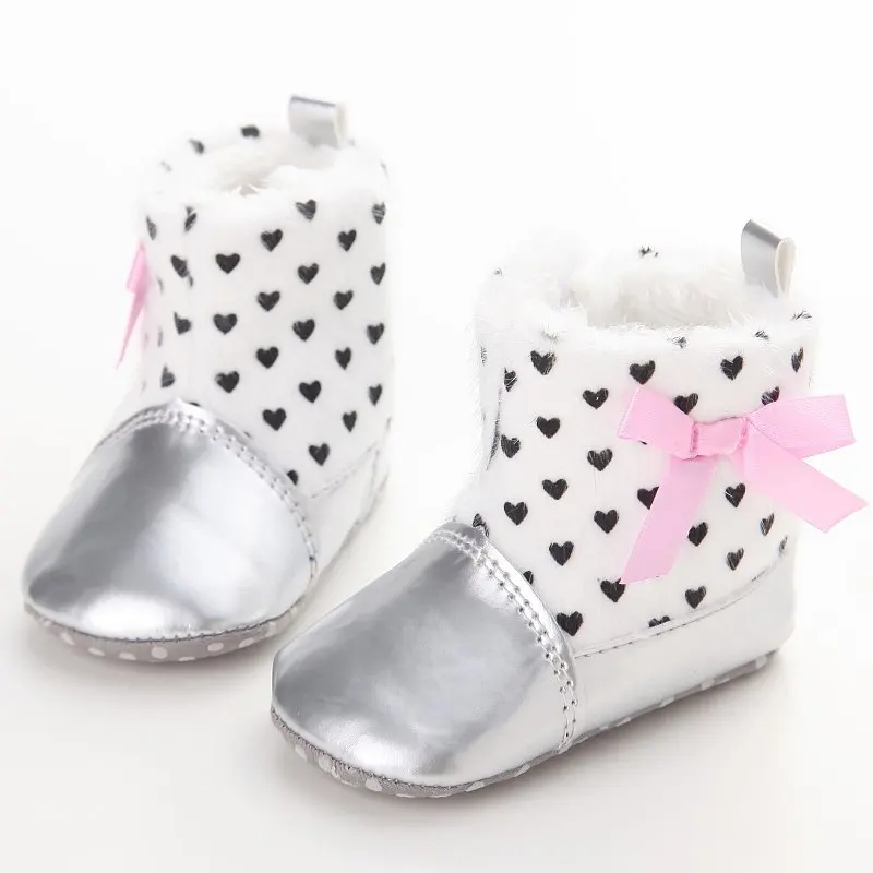 Baby Shoes PU Padded Toddler Baby Boys Girls Boots Soft Newborn Baby Shoes Winter Warm