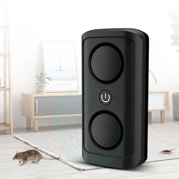 

Ultrasonic Pest Repeller Mice Rats Bed Bugs Rodents Insects Electromagnetic Repellent With Double Household Speakers