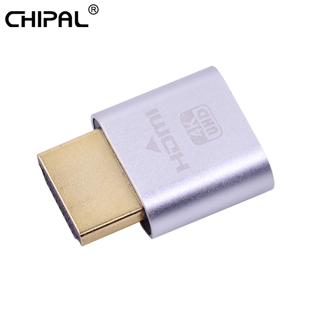 CHIPAL 4 К VGA HDMI заглушка виртуальный Дисплей эмулятор адаптер DDC Edid Поддержка 1920x1080 P