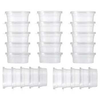 

2019 High-quality Slime Storage Containers Foam Ball Storage Cups Containers With Lids Small Sundries Storage 25 Pc