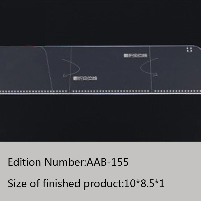 Портмоне-клатч дизайнерский трафарет прочный акриловый кожаный инструмент-шаблон outil pour le cuir пошив кожаных изделий инструменты с рисунком